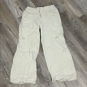 BDG Cream Y2K Cargo Pants